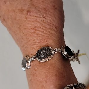 Platinum Drusy bracelet NWT